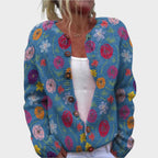 Leonor - Cardigan Floral de Outono