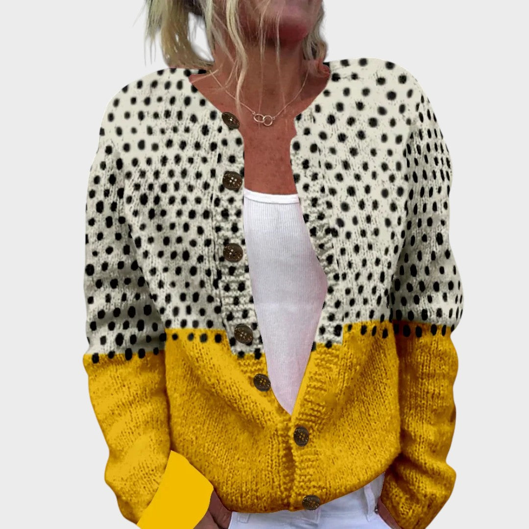 Leonor - Cardigan Floral de Outono