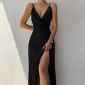 Aina - Vestido longo com fenda na lateral