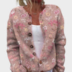 Leonor - Cardigan Floral de Outono