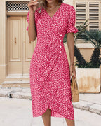 Sophie | Vestido estampado floral de manga curta