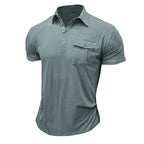 Camisa de algodão com bolsos