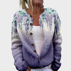 Leonor - Cardigan Floral de Outono