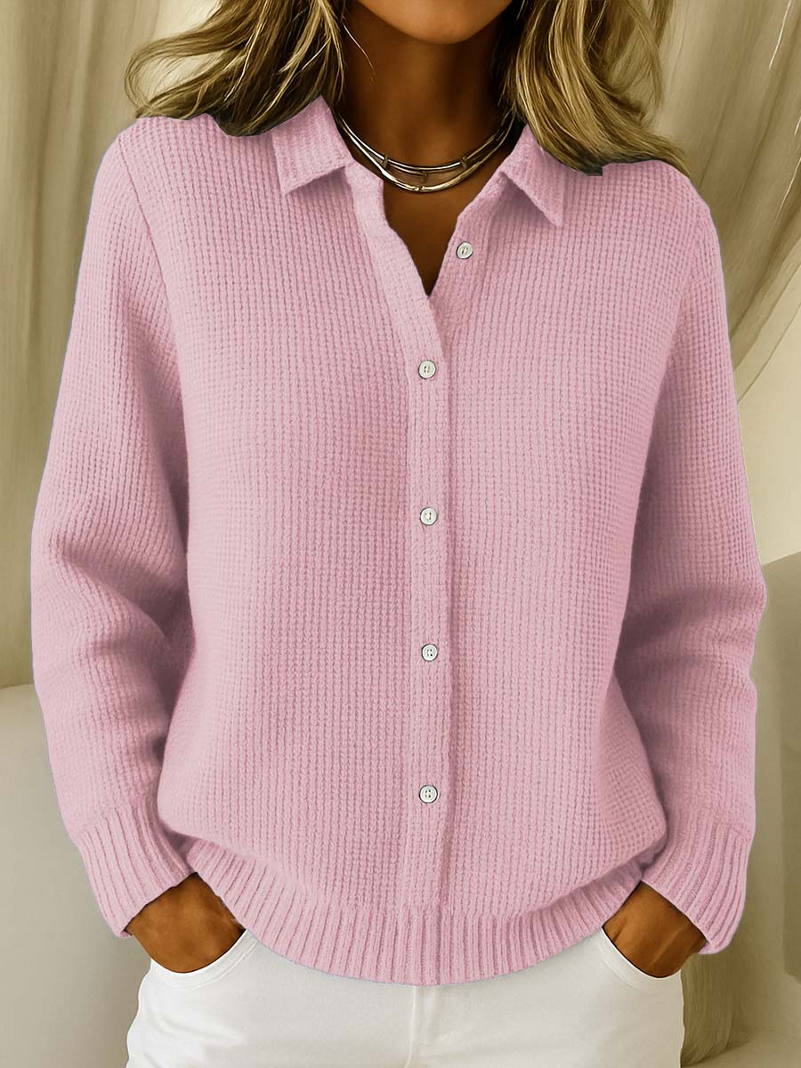 Eva | Clássico Cardigan de Malha com Botões