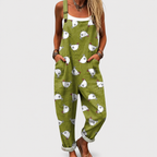 Paula - Macacão estampado confortável