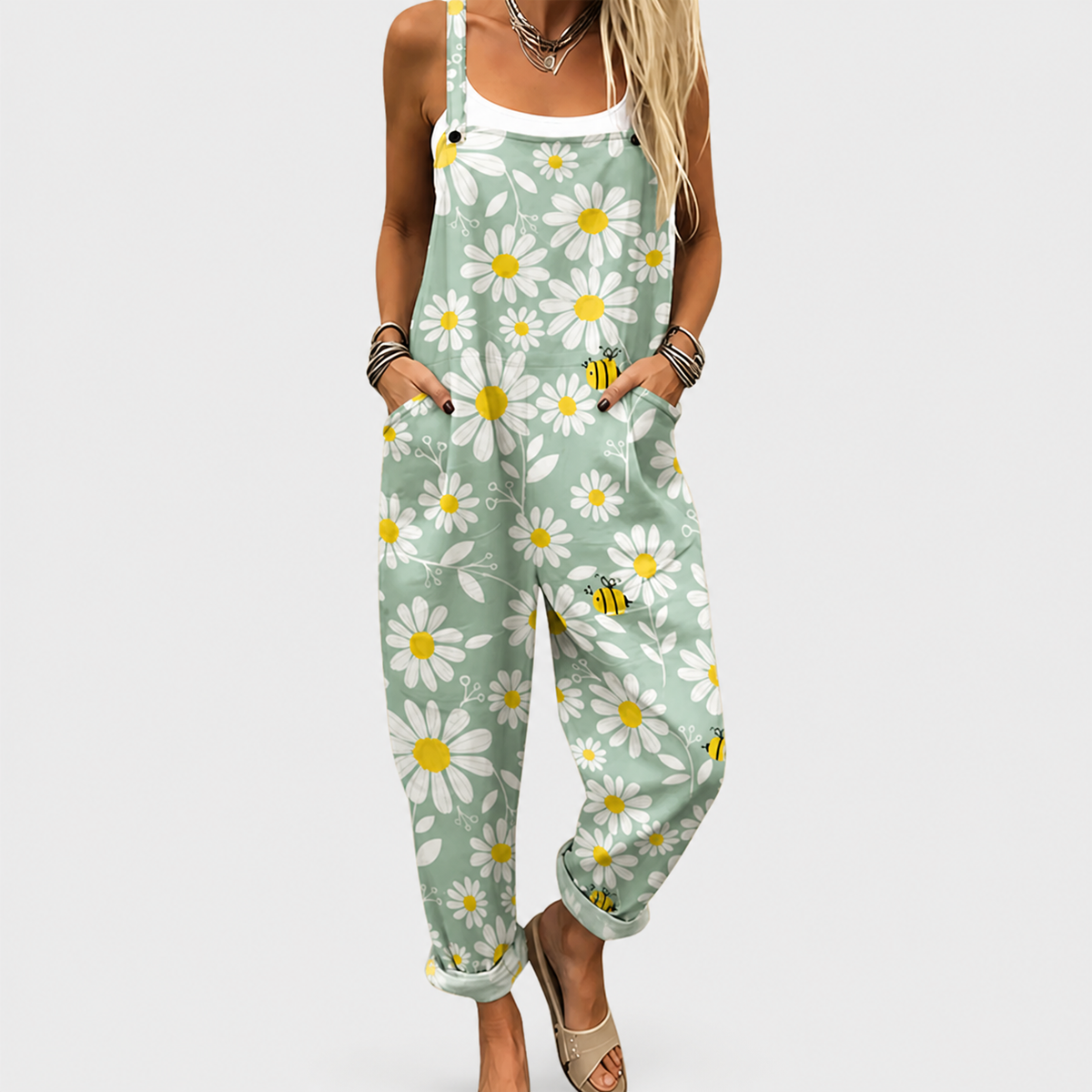 Isabel - Macacão estampado confortável