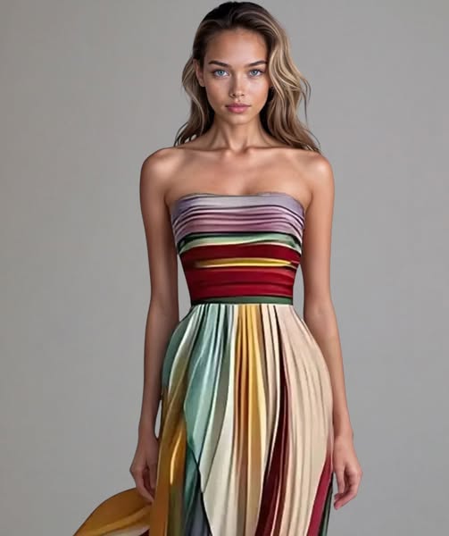 Asia| Vestido de Mulher longo casual premium
