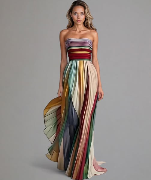 Asia| Vestido de Mulher longo casual premium