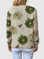 Catarina - Camisola de malha com padrão floral