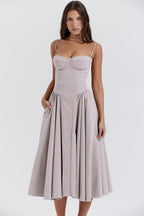 Kiki | Vestido midi retrô
