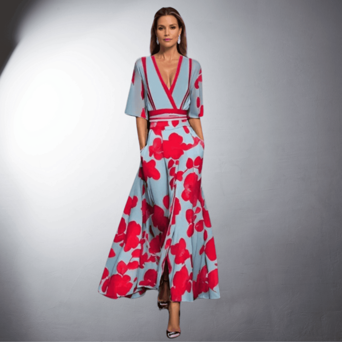 Elise™ - Vestido de Mulher Floral Elegante