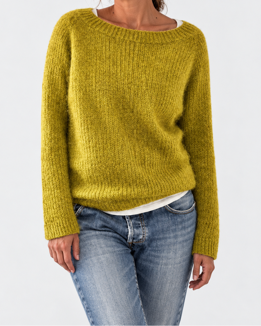 Bruna – camisola de malha de cor única