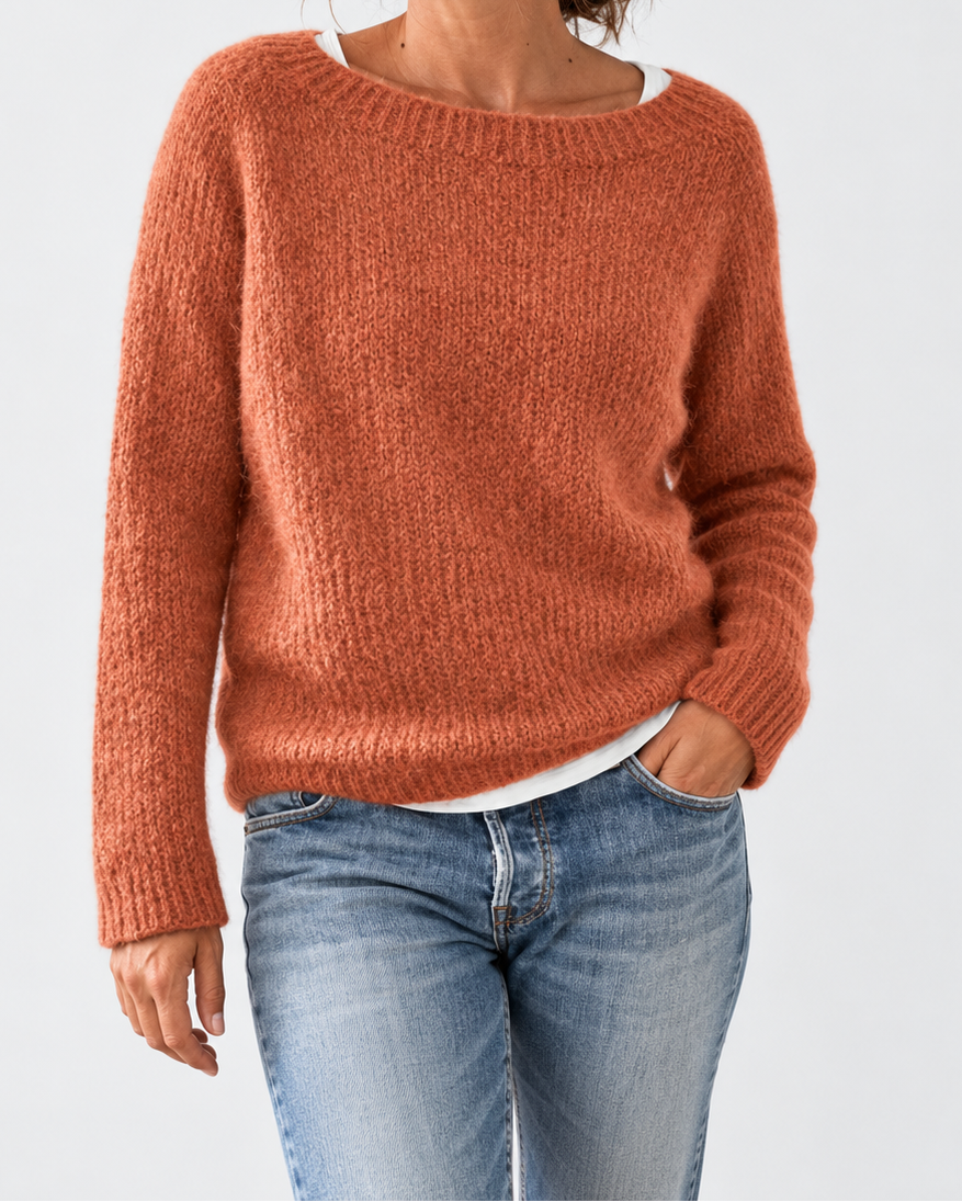 Bruna – camisola de malha de cor única