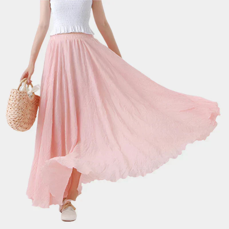 Saia Elegante de Cintura Alta
