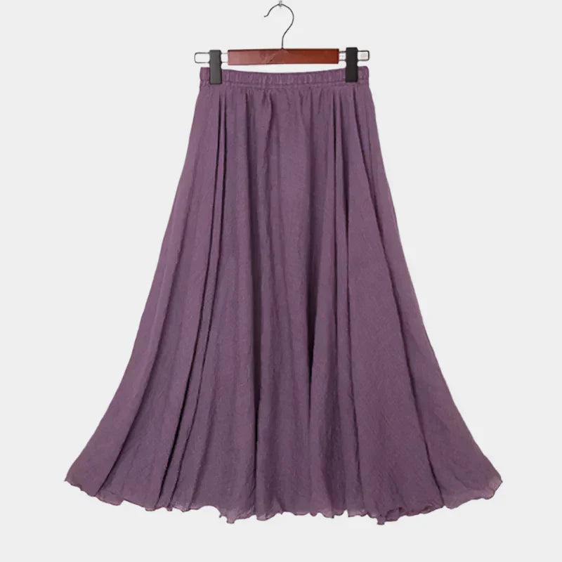 Saia Elegante de Cintura Alta