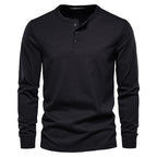 Camisa Henley - Mistura Suave Respirável
