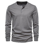 Camisa Henley - Mistura Suave Respirável