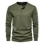 Camisa Henley - Mistura Suave Respirável