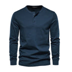 Camisa Henley - Mistura Suave Respirável