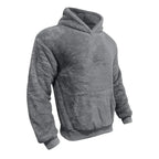Hoodie - Mistura de Fleece com Capuz