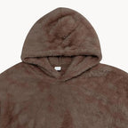 Hoodie - Mistura de Fleece com Capuz