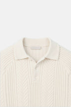Sweater de Malha Misturada - Relaxada