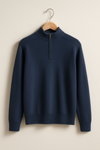 Pullover de Malha - Meio Zíper