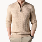 Constantino - Pullover Malha Zíper Curto