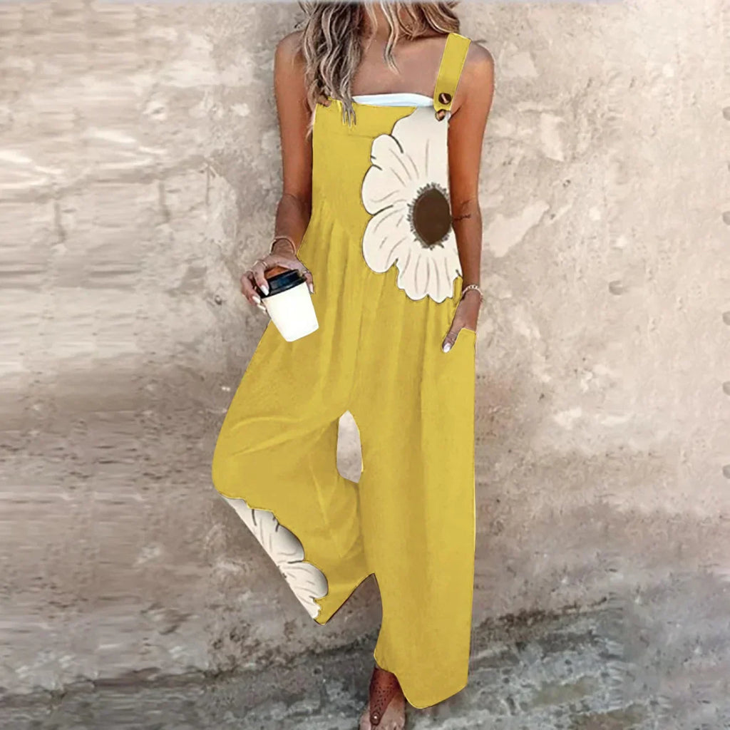 Joana - Macacão estampado confortável