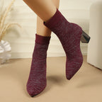 Isabel | Botins meia com salto