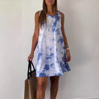 Rosalie | Vestido casual sem mangas de luxo