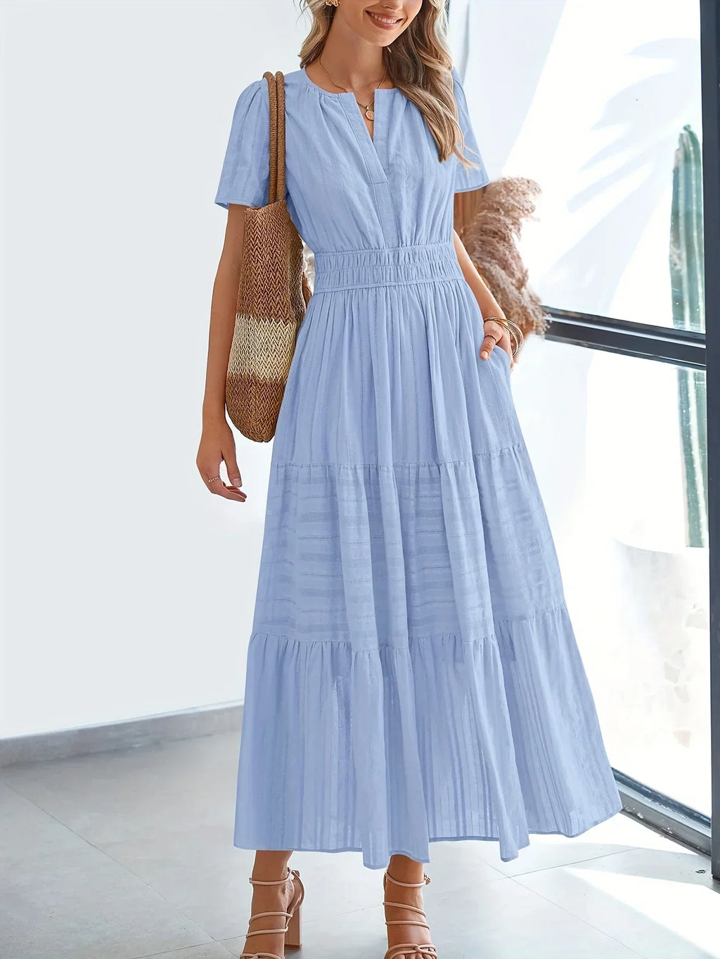 NATALIE™ - VESTIDO ELEGANTE E LISONJANTE