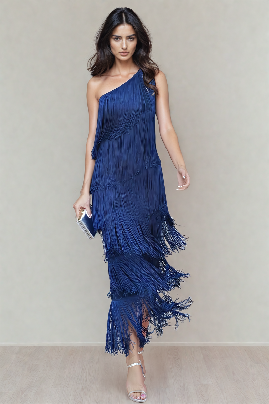 Laura | Vestido longo com franjas