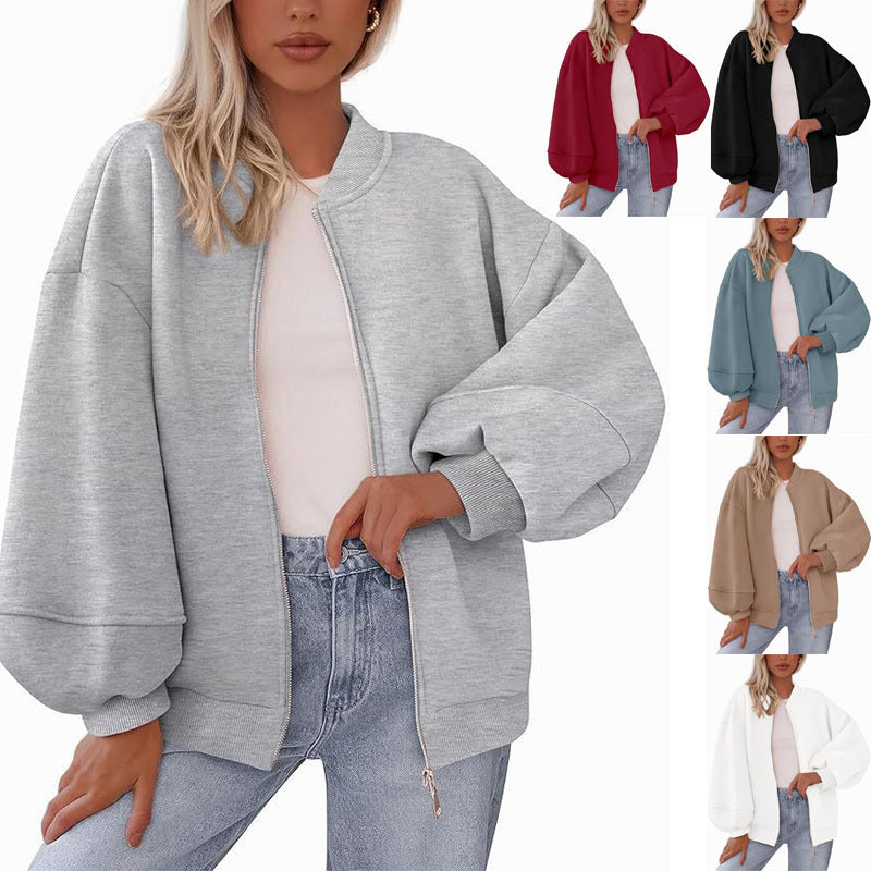 Matilde | Sweatshirt com Fecho e Manga Comprida
