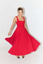 Amelia™ | Vestido midi fluido e atemporal